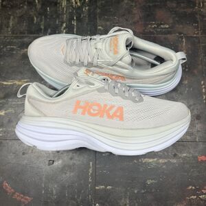 Hoka One One Bondi 8 “Harbor Mist Lunar Rock” Sz 10.5B Women's Running Shoes